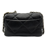 シャネル CHANEL CHANEL19 バッグ AS1160 ブラック シルバー/ゴールド金具 シャイニーラムスキン レディース ショルダーバッグ