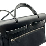 エルメス HERMES エールバッグジップPM B刻印 ブラック シルバー金具 トワル/ハンター レディース ショルダーバッグ