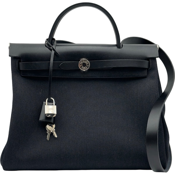 エルメス HERMES エールバッグジップPM B刻印 ブラック シルバー金具