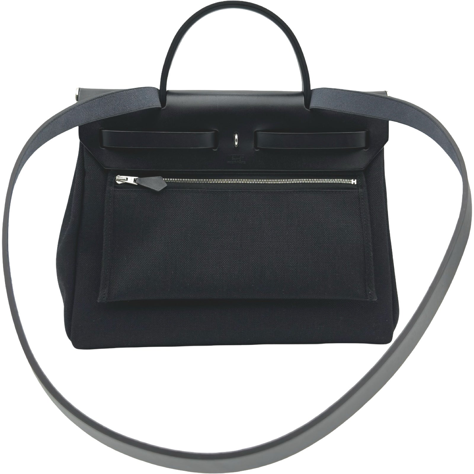 エルメス HERMES エールバッグジップPM B刻印 ブラック シルバー金具