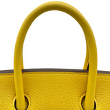 エルメス HERMES バーキン25 D刻印 ジョーヌナプル ゴールド金具 トリヨンノビーヨ レディース ハンドバッグ