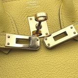 エルメス HERMES バーキン25 D刻印 ジョーヌナプル ゴールド金具 トリヨンノビーヨ レディース ハンドバッグ