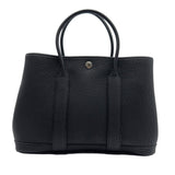 エルメス HERMES ガーデンパーティTPM C刻 ブラック シルバー金具 ネゴンダ レディース トートバッグ