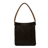 ルイ・ヴィトン LOUIS VUITTON ルーピングGM M51145 ブラウン モノグラム/レザー レディース ショルダーバッグ
