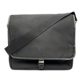 プラダ PRADA ナイロン メッセンジャーバッグ V166 ブラック ナイロン メンズ メッセンジャーバッグ