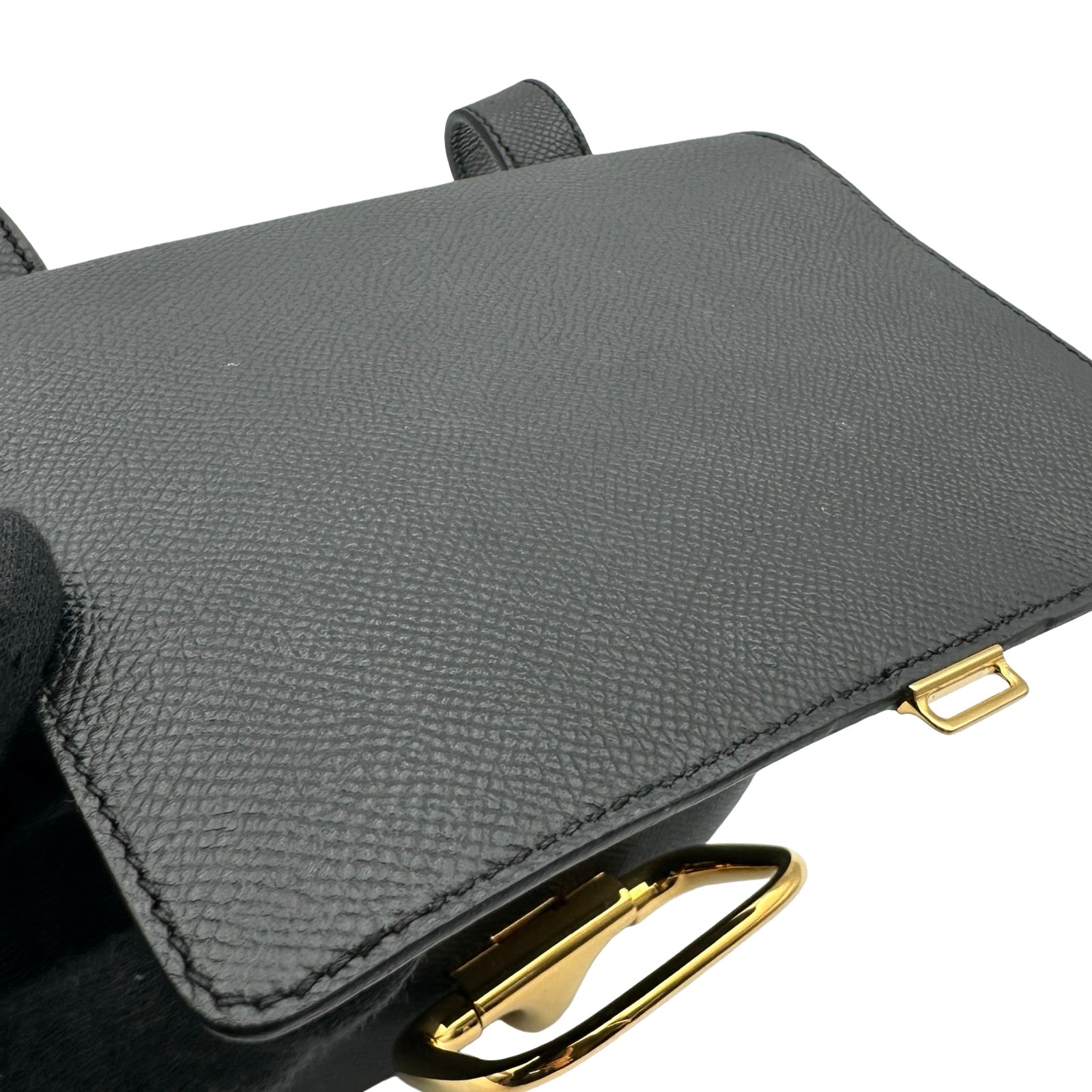 エルメス HERMES デッラカヴァッレリア ミニ W刻印 ブラック ゴールド