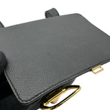 エルメス HERMES デッラカヴァッレリア ミニ W刻印 ブラック ゴールド金具 エプソン レディース ショルダーバッグ