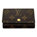ルイ・ヴィトン LOUIS VUITTON ミュルティクレ6 M62630 ブラウン モノグラム/レザー レディース キーケース