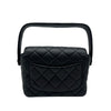 シャネル CHANEL ミニマトラッセ ハンドバッグ 3番台 ネイビー ゴールド金具 ラムスキン レディース ハンドバッグ