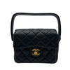 シャネル CHANEL ミニマトラッセ ハンドバッグ 3番台 ネイビー ゴールド金具 ラムスキン レディース ハンドバッグ