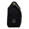 シャネル CHANEL CHANEL25 ミニハンドバッグ AS5631 ブラック ゴールド金具 デニム レディース ハンドバッグ