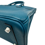 エルメス HERMES バーキン25 R刻 ブルーイズミール シルバー金具 トゴ レディース ハンドバッグ