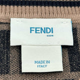 フェンディ FENDI FF総柄ニットトップス JFG069 ブラウン レーヨン レディース ニット