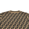 フェンディ FENDI FF総柄ニットトップス JFG069 ブラウン レーヨン レディース ニット