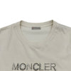 モンクレール MONCLER ビジューロゴTシャツ ホワイト コットン レディース 半袖Ｔシャツ