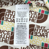 グッチ GUCCI x THE NORTH FACE 総柄シルクシャツ 654766 アイボリー シルク メンズ 半袖シャツ