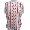 ヴァレンティノ VALENTINO ロゴ総柄プリントTシャツ WV3MG08J6PF レッド コットン メンズ 半袖Ｔシャツ