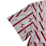 ヴァレンティノ VALENTINO ロゴ総柄プリントTシャツ WV3MG08J6PF レッド コットン メンズ 半袖Ｔシャツ