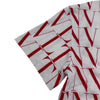 ヴァレンティノ VALENTINO ロゴ総柄プリントTシャツ WV3MG08J6PF レッド コットン メンズ 半袖Ｔシャツ