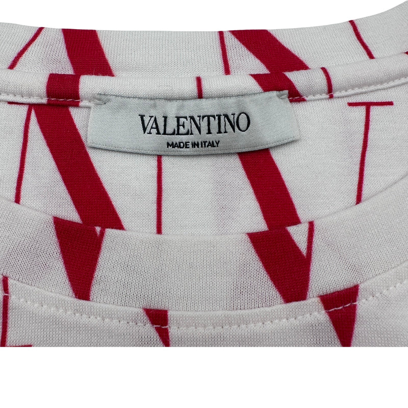 ヴァレンティノ VALENTINO ロゴ総柄プリントTシャツ WV3MG08J6PF