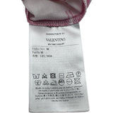 ヴァレンティノ VALENTINO ロゴ総柄プリントTシャツ WV3MG08J6PF レッド コットン メンズ 半袖Ｔシャツ