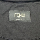 フェンディ FENDI バグズアイTシャツ FY0894 ブラック コットン メンズ 半袖Ｔシャツ