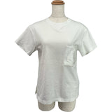 エルメス HERMES ポケットTシャツ ホワイト コットン レディース 半袖Ｔシャツ
