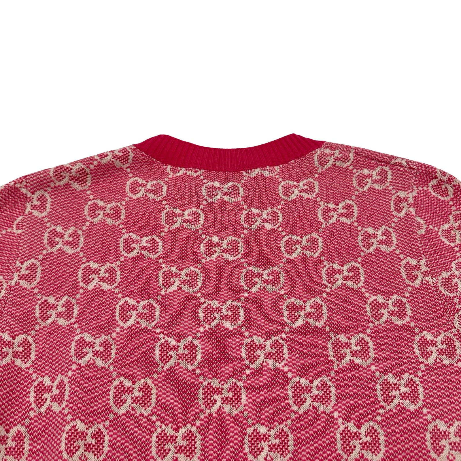 グッチ GUCCI GG総柄ニットワンピース 629464 ピンク ウール