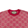 グッチ GUCCI GG総柄ニットワンピース 629464 ピンク ウール レディース ワンピース
