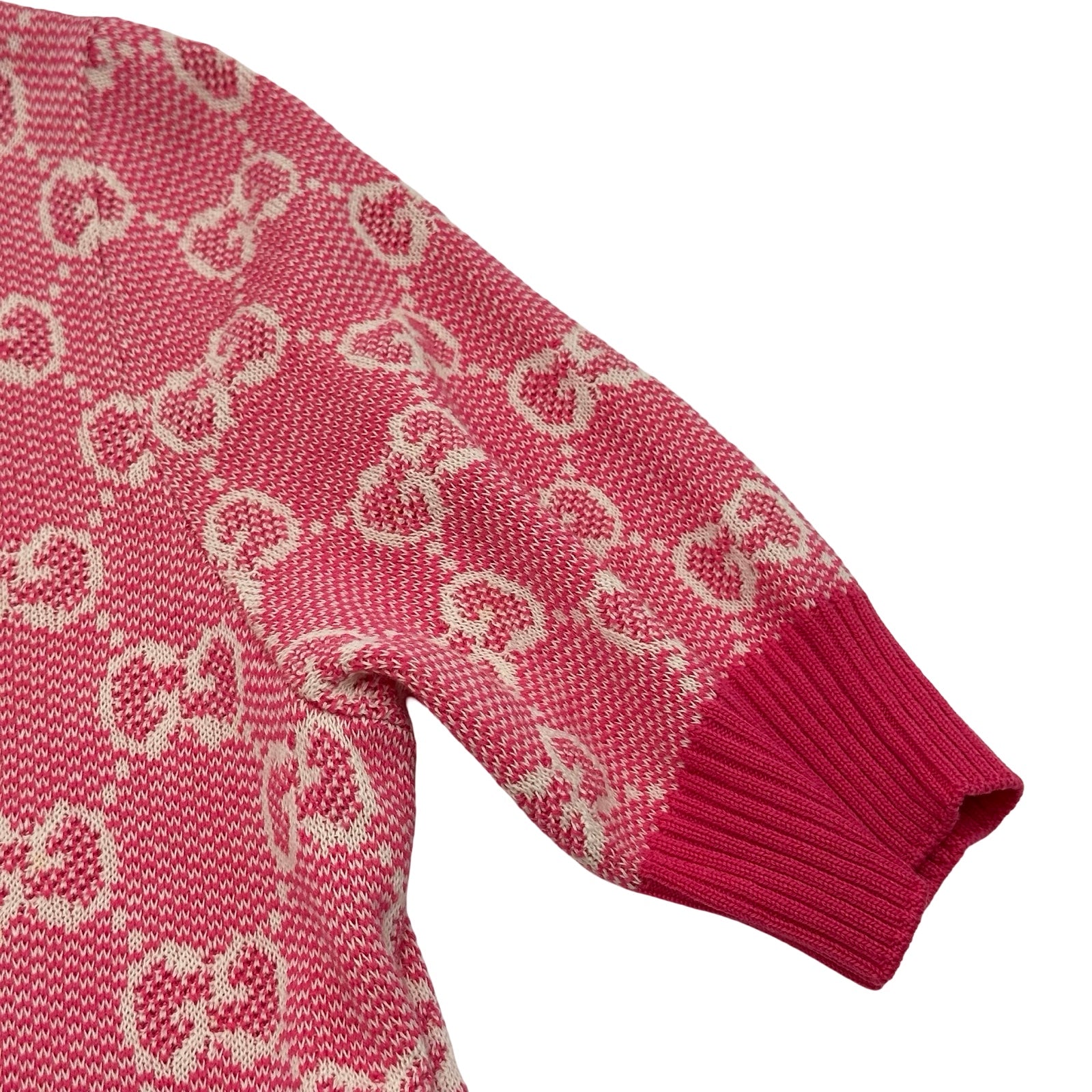 グッチ GUCCI GG総柄ニットワンピース 629464 ピンク ウール