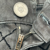 シャネル CHANEL キルティングステッチデニムパンツ P58418 ブラック コットン レディース デニムパンツ