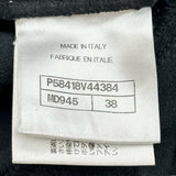 シャネル CHANEL キルティングステッチデニムパンツ P58418 ブラック コットン レディース デニムパンツ