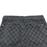 シャネル CHANEL キルティングステッチデニムパンツ P58418 ブラック コットン レディース デニムパンツ