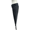 シャネル CHANEL キルティングステッチデニムパンツ P58418 ブラック コットン レディース デニムパンツ