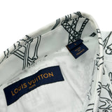 ルイ・ヴィトン LOUIS VUITTON LVロゴ半袖シャツ HKS19W ホワイト コットン メンズ 半袖シャツ