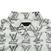ルイ・ヴィトン LOUIS VUITTON LVロゴ半袖シャツ HKS19W ホワイト コットン メンズ 半袖シャツ