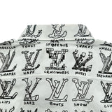 ルイ・ヴィトン LOUIS VUITTON LVロゴ半袖シャツ HKS19W ホワイト コットン メンズ 半袖シャツ