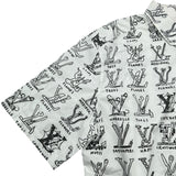 ルイ・ヴィトン LOUIS VUITTON LVロゴ半袖シャツ HKS19W ホワイト コットン メンズ 半袖シャツ