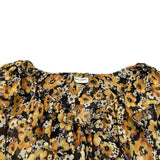 サンローラン SAINT LAURENT フローラル総柄シルクブラウス 649040 イエロー系 シルク レディース ブラウス