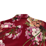 グッチ GUCCI フローラル総柄シルクブラウス 405433 ボルドー シルク レディース ブラウス