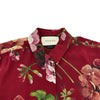グッチ GUCCI フローラル総柄シルクブラウス 405433 ボルドー シルク レディース ブラウス