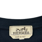 エルメス HERMES エンボスTシャツ ネイビー コットン メンズ 半袖Ｔシャツ
