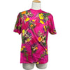 ルイ・ヴィトン LOUIS VUITTON フローラル総柄Tシャツ HIY95W ピンク コットン メンズ 半袖Ｔシャツ