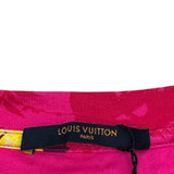 ルイ・ヴィトン LOUIS VUITTON フローラル総柄Tシャツ HIY95W ピンク コットン メンズ 半袖Ｔシャツ