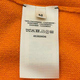 エルメス HERMES カシミヤ半袖ニットトップス 4E2626DB オレンジ カシミヤ レディース ニット