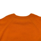 エルメス HERMES カシミヤ半袖ニットトップス 4E2626DB オレンジ カシミヤ レディース ニット