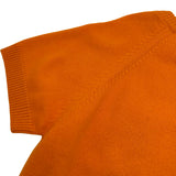 エルメス HERMES カシミヤ半袖ニットトップス 4E2626DB オレンジ カシミヤ レディース ニット