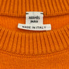 エルメス HERMES カシミヤ半袖ニットトップス 4E2626DB オレンジ カシミヤ レディース ニット