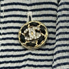 シャネル CHANEL ストライプシルクシフォンブラウス P72681 ネイビー シルク レディース ブラウス