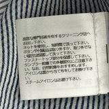 シャネル CHANEL ストライプシルクシフォンブラウス P72681 ネイビー シルク レディース ブラウス